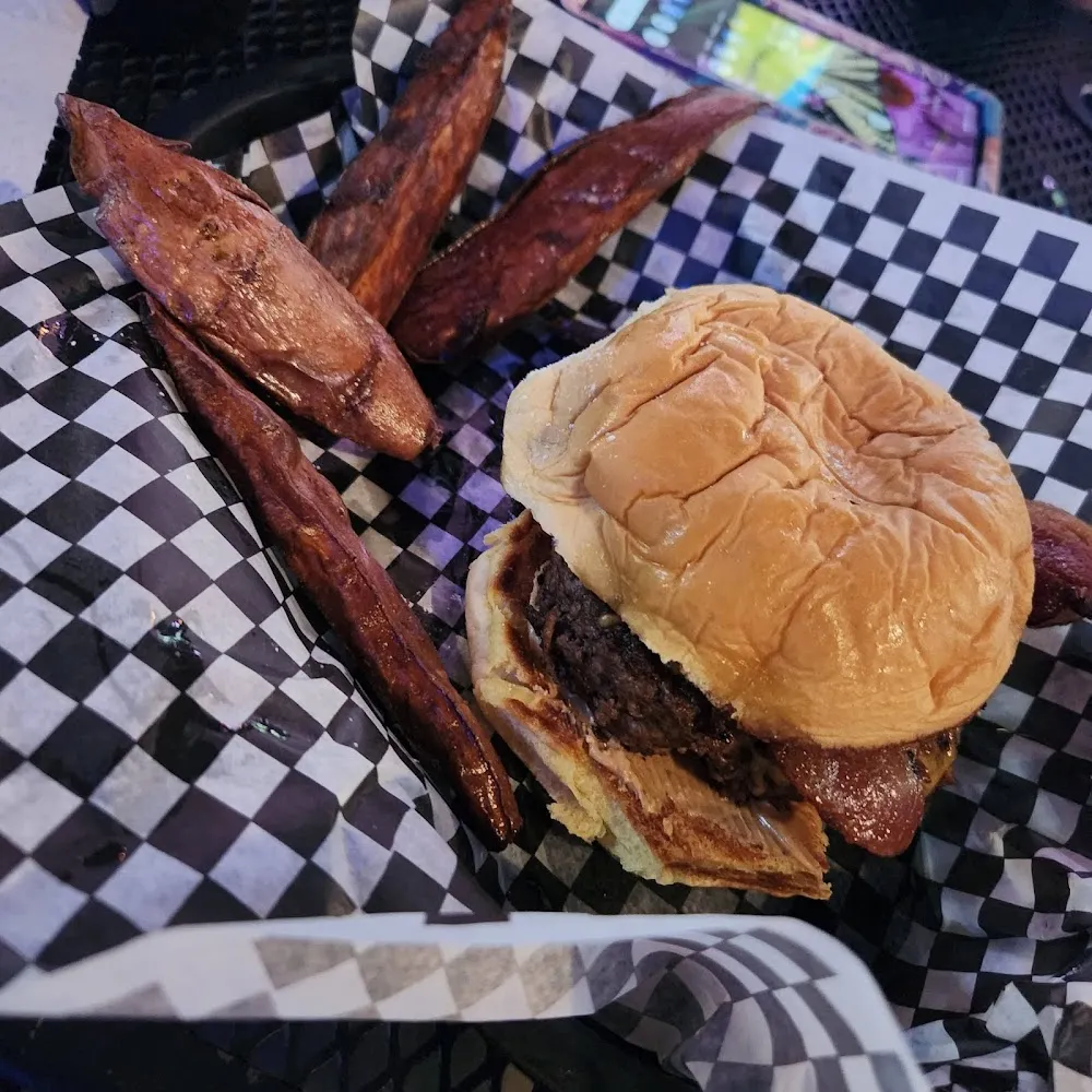 Peanut Bacon Cheese Burger